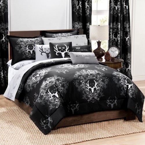 Bone Collector Black and Grey Bedding