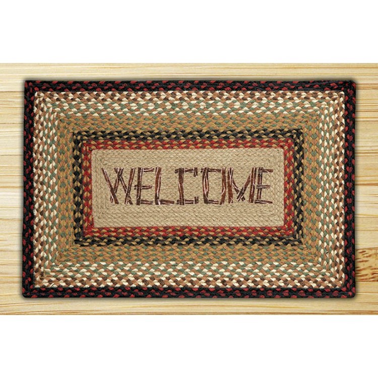 Print Patch Jute Rug