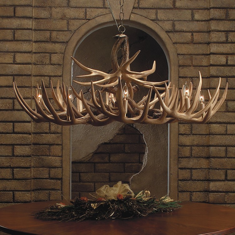 Appalachian Faux Deer Antler Chandelier