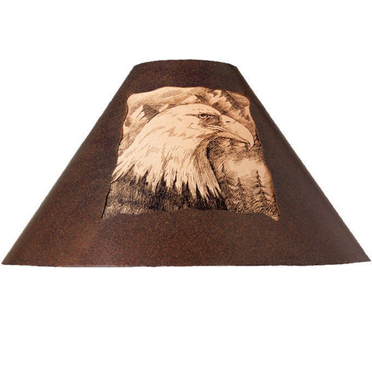Rustic Metal Eagle Lamp Shade