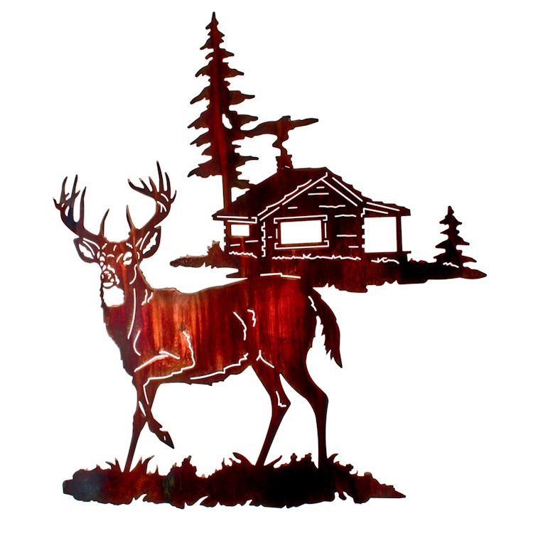 Gone Tomorrow Deer Metal Wall Art